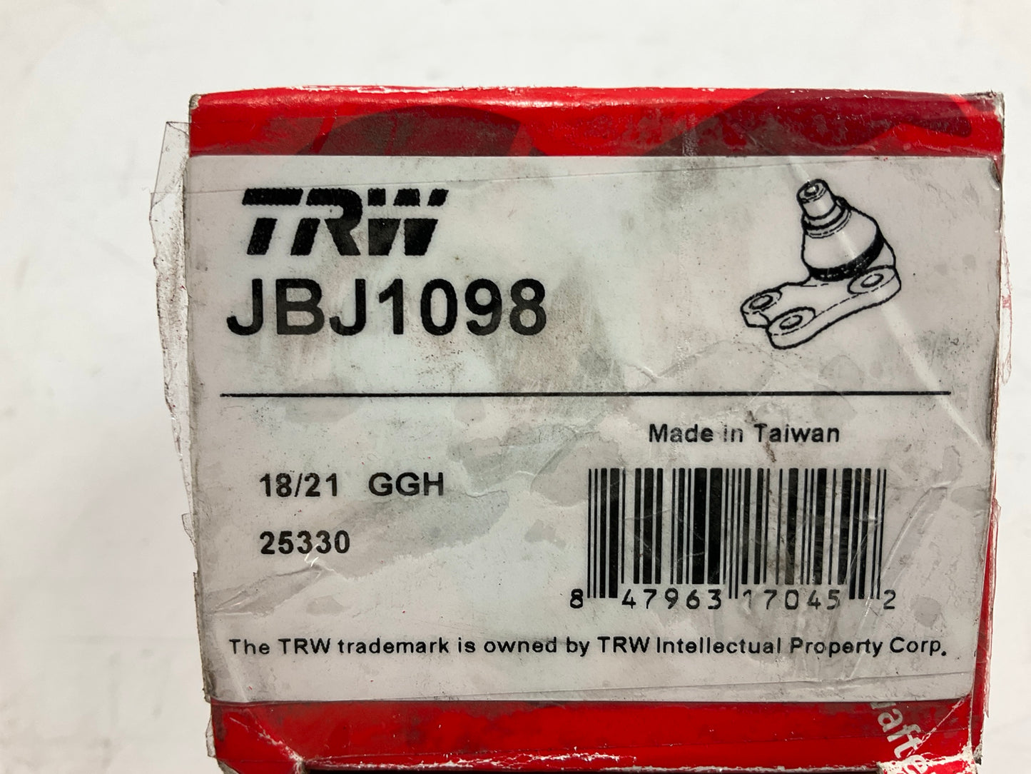 TRW JBJ1098 Front Lower Suspension Ball Joint For 2001-2004 Volvo S40 V40