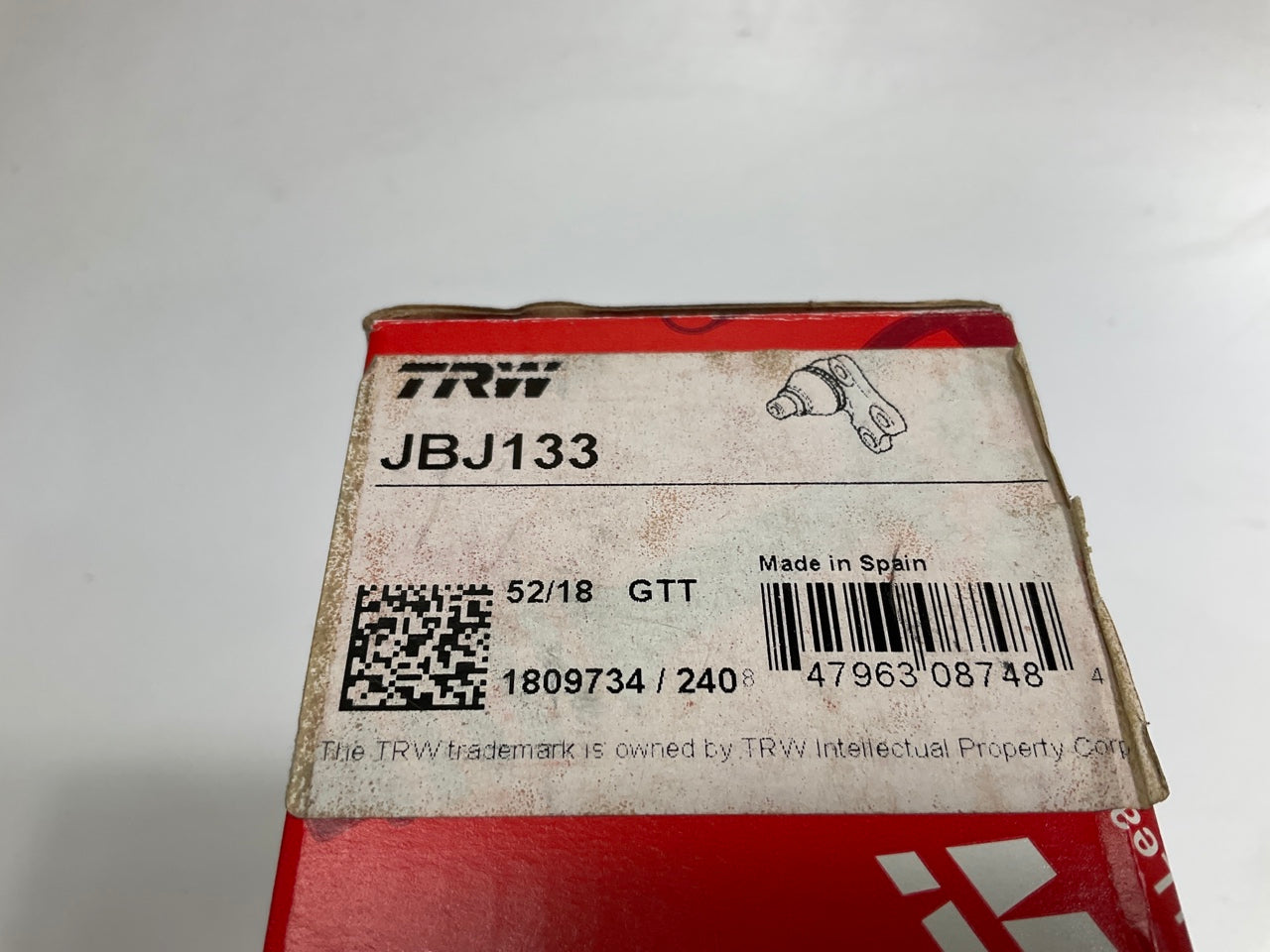 TRW JBJ133 Suspension Ball Joint, Front Upper