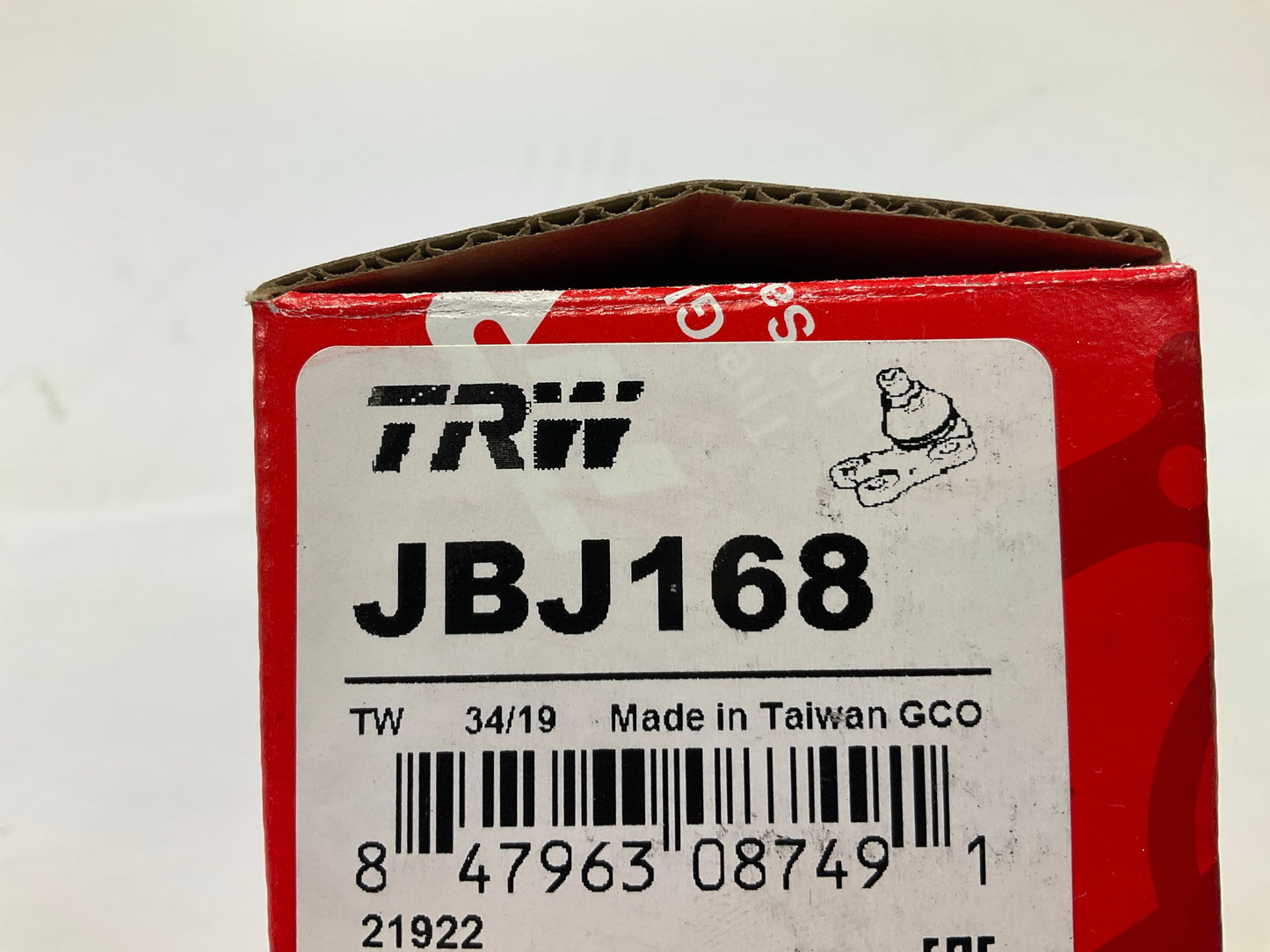 (2) TRW JBJ168 Front Lower Ball Joint For 2008-2016 Chrysler Town & Country