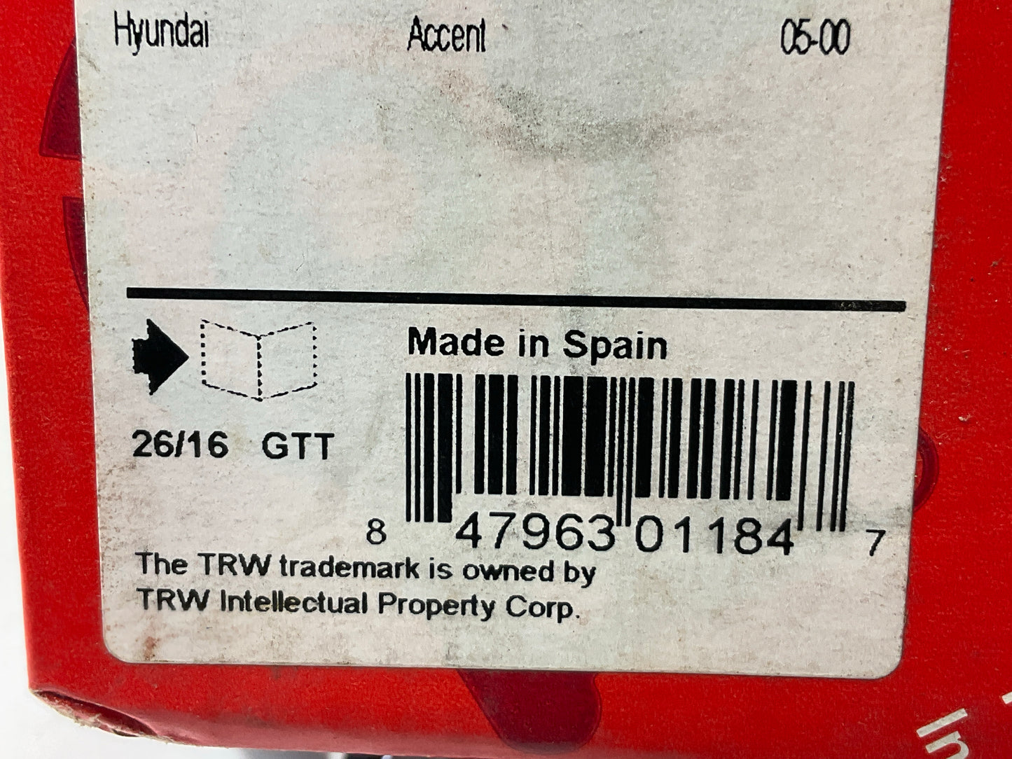 TRW JBJ287 Front Suspension Ball Joint For 2000-2006 Hyundai Accent