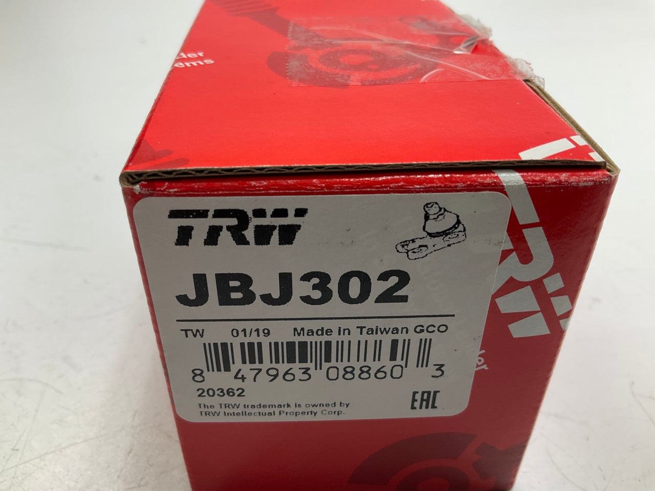 (2) TRW JBJ302 Front Upper Suspension Ball Joint