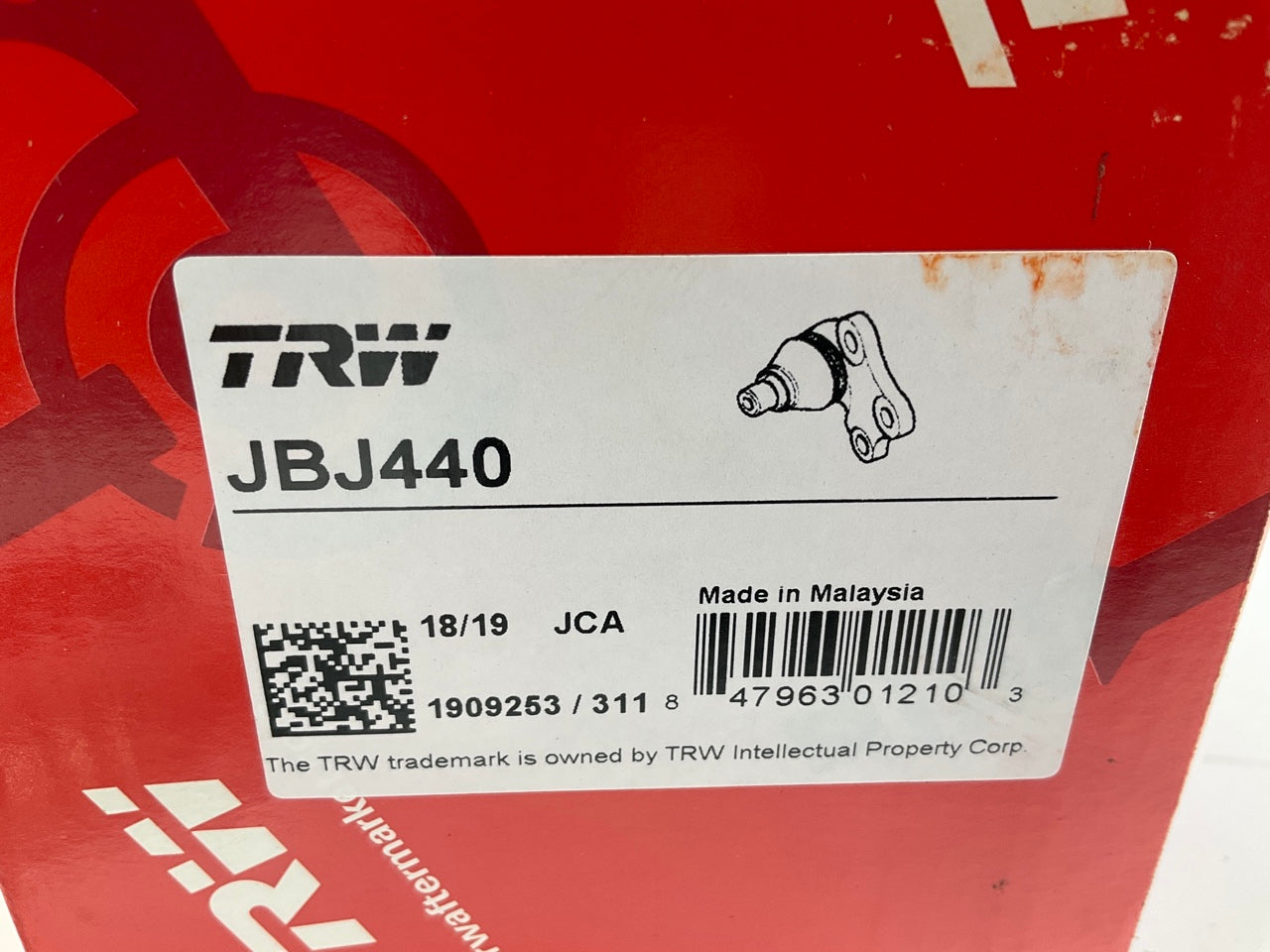(2) TRW JBJ440 Front Lower Suspension Ball Joint