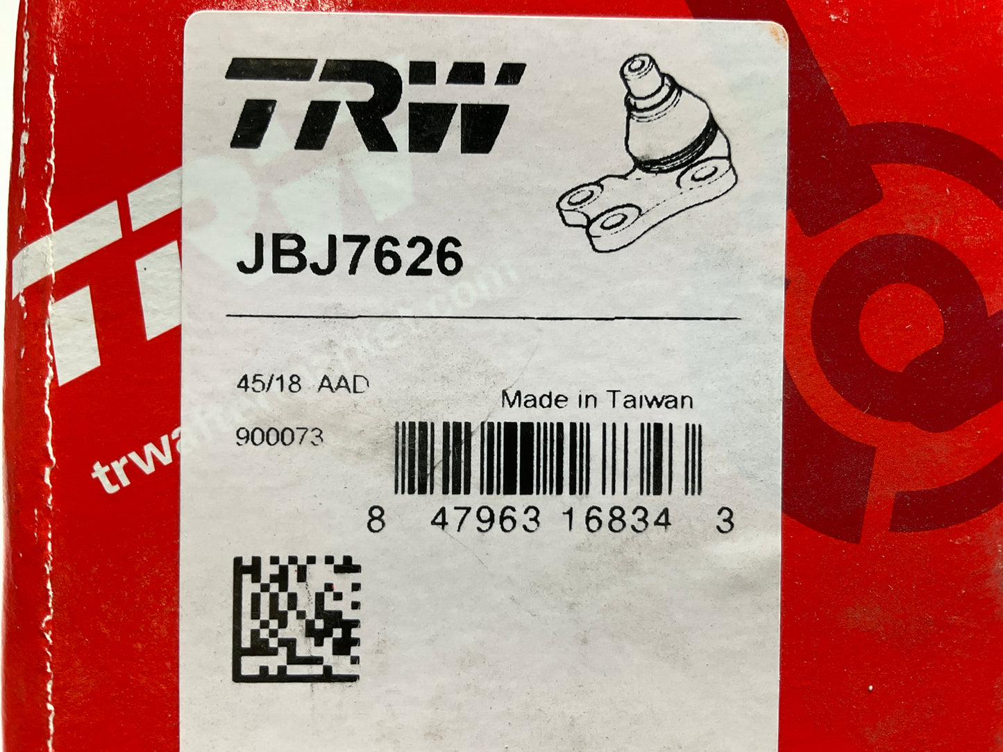 TRW JBJ7626 Front Lower Suspension Ball Joint
