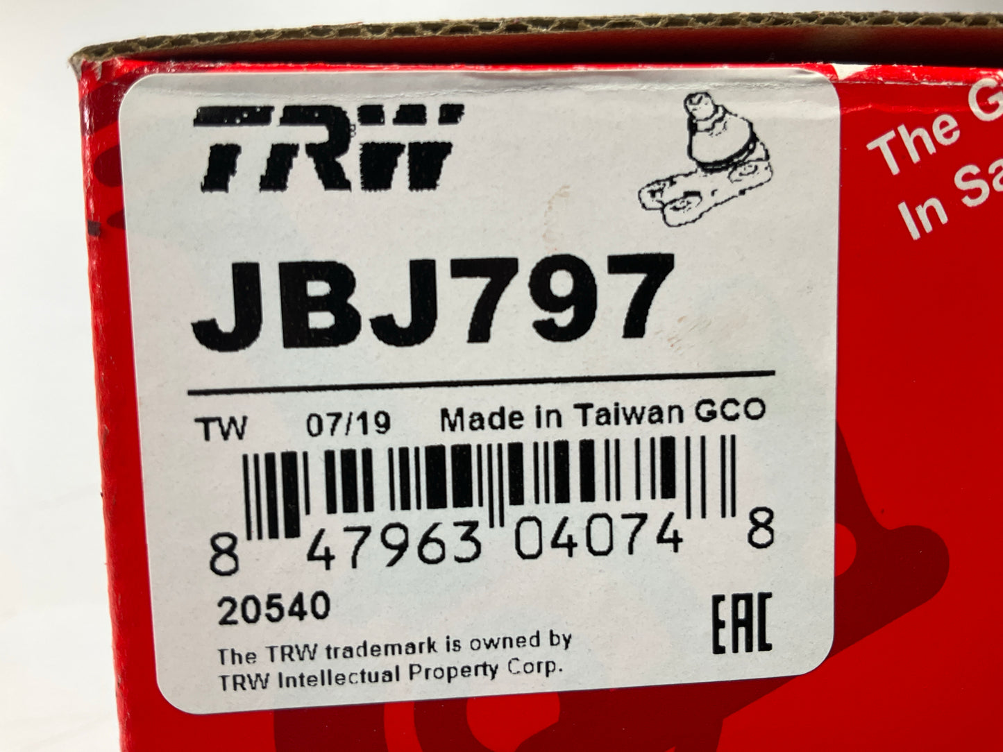 TRW JBJ797 Front Right Lower Suspension Ball Joint