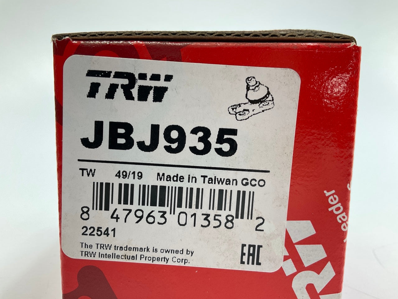 TRW JBJ935 Front Lower Ball Joint For 1999-2004 Honda Odyssey