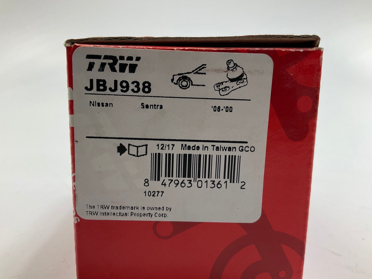 (2) TRW JBJ938 Front Lower Ball Joint For 2000-2006 Nissan Sentra