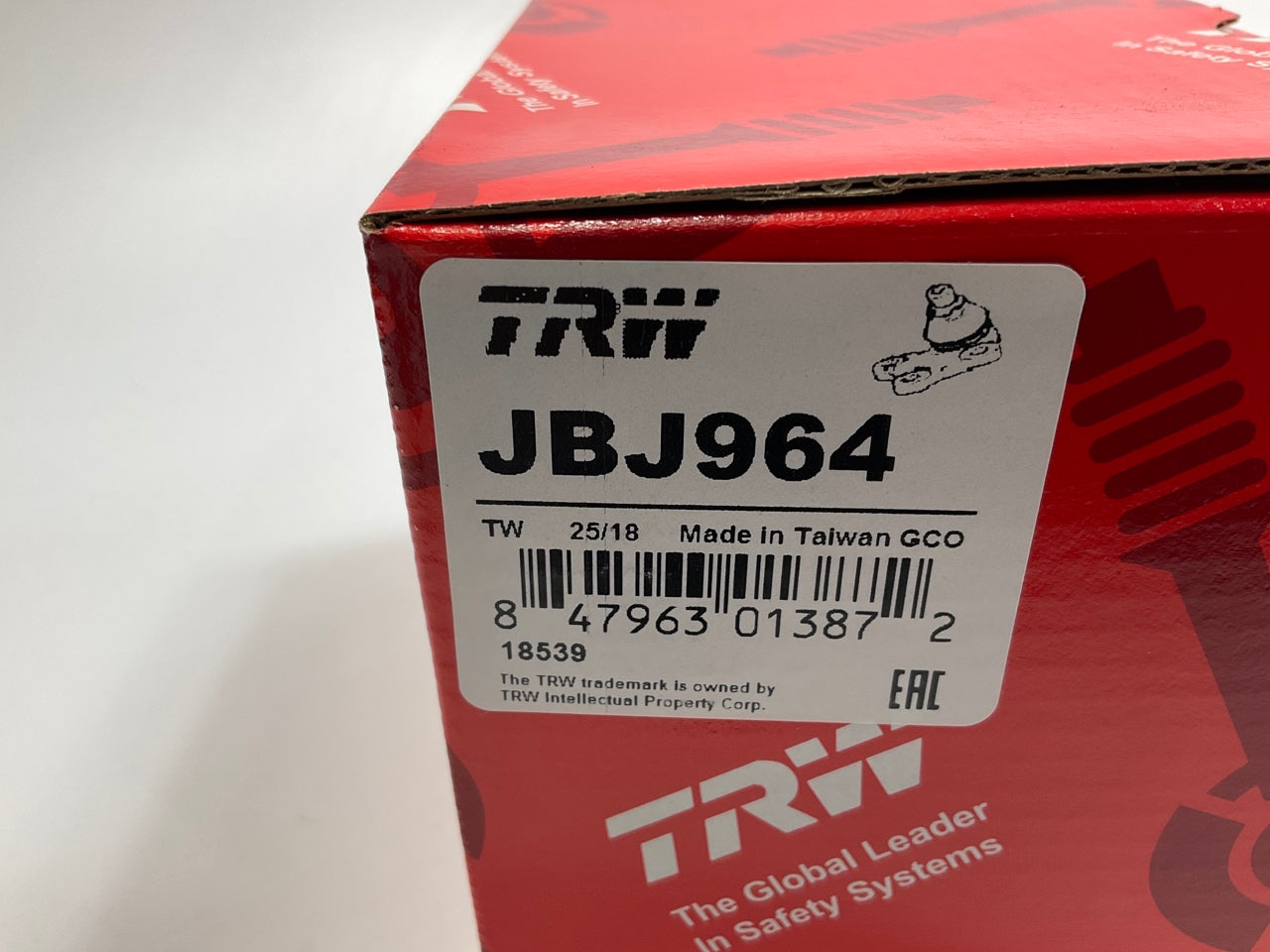 (2) TRW JBJ964 Front Upper Suspension Ball Joint For 2004-2012 GMC Canyon