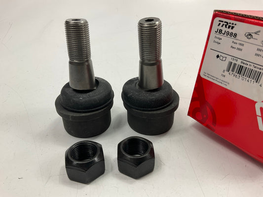 (2) TRW JBJ988 Front Lower Ball Joint Adjustable For 2000-2001 Ram 1500 2500 4WD