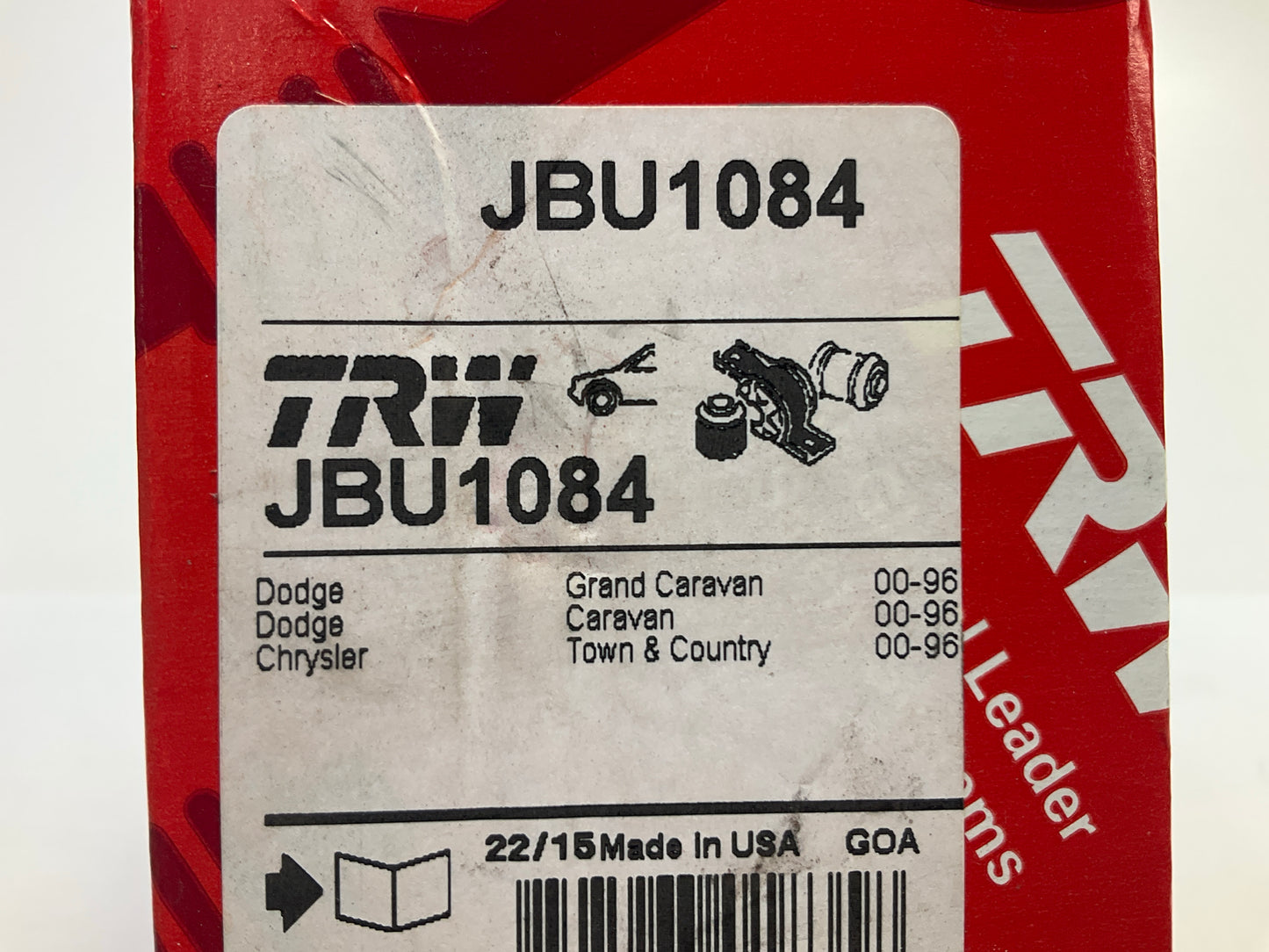 TRW JBU1084 Suspension Stabilizer Sway Bar Bushings, Front