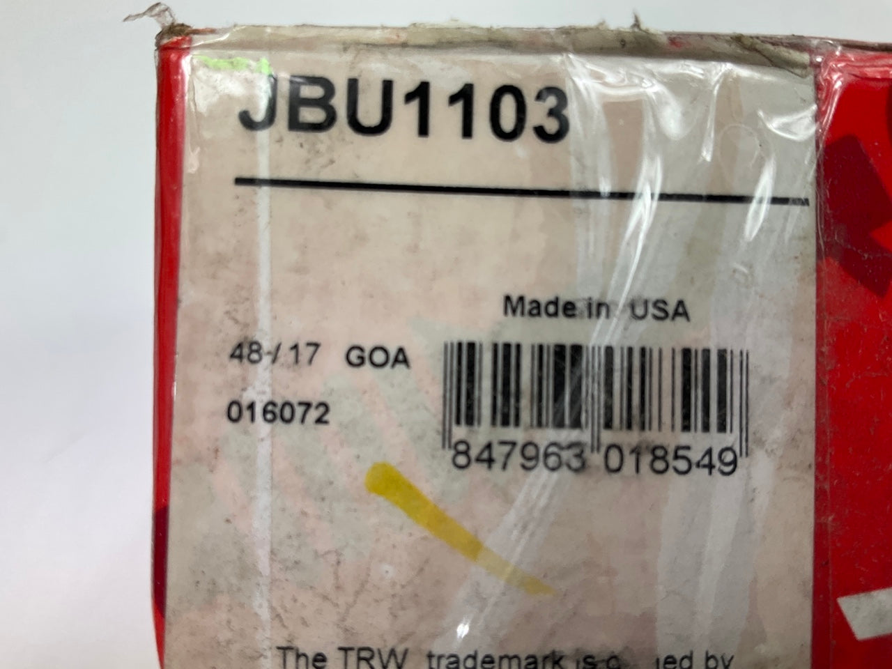 TRW JBU1103 Front Suspension Stabilizer Sway Bar Bushings