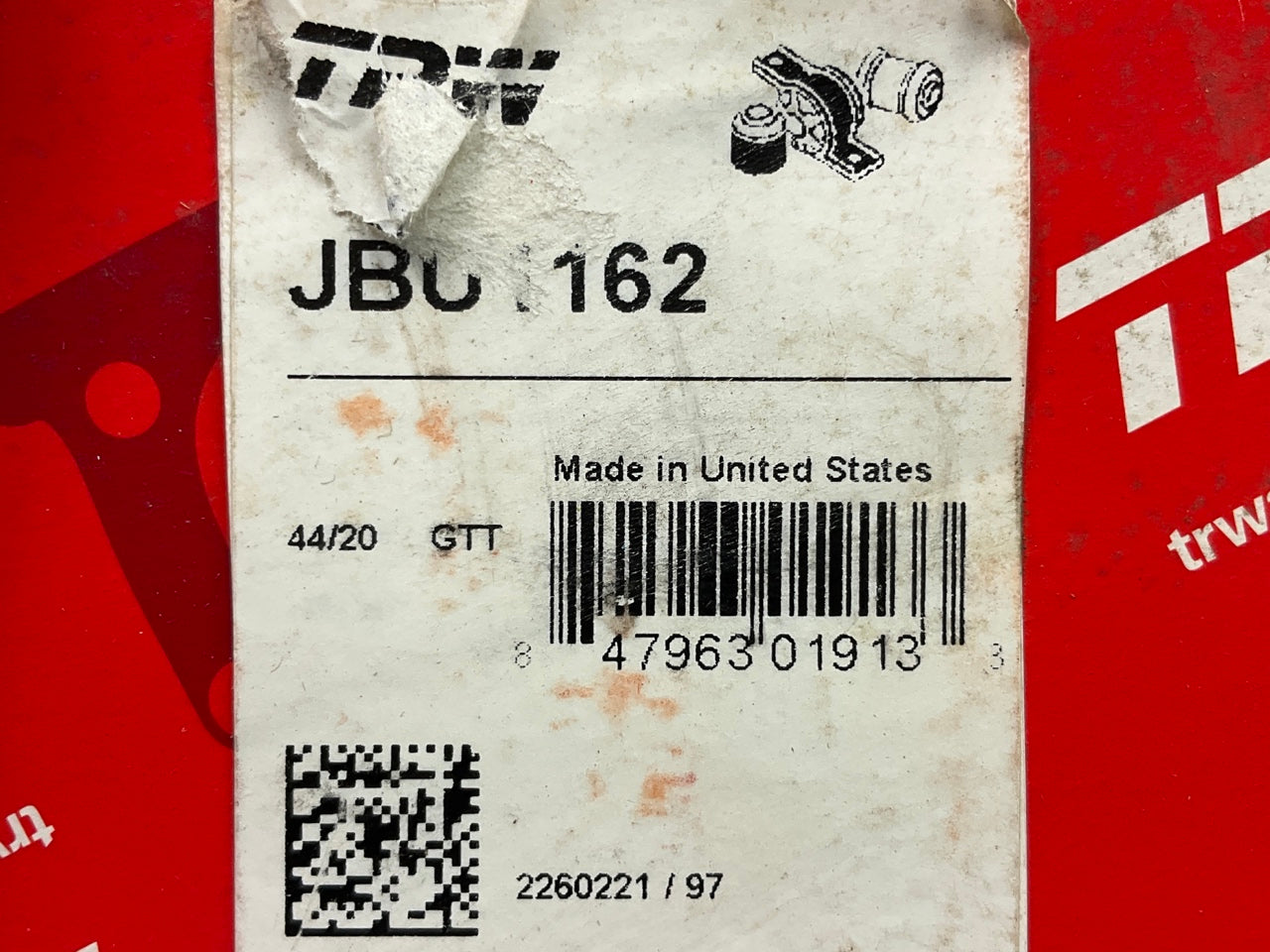 TRW JBU1162 Suspension Stabilizer Bar Bushing Kit - Front