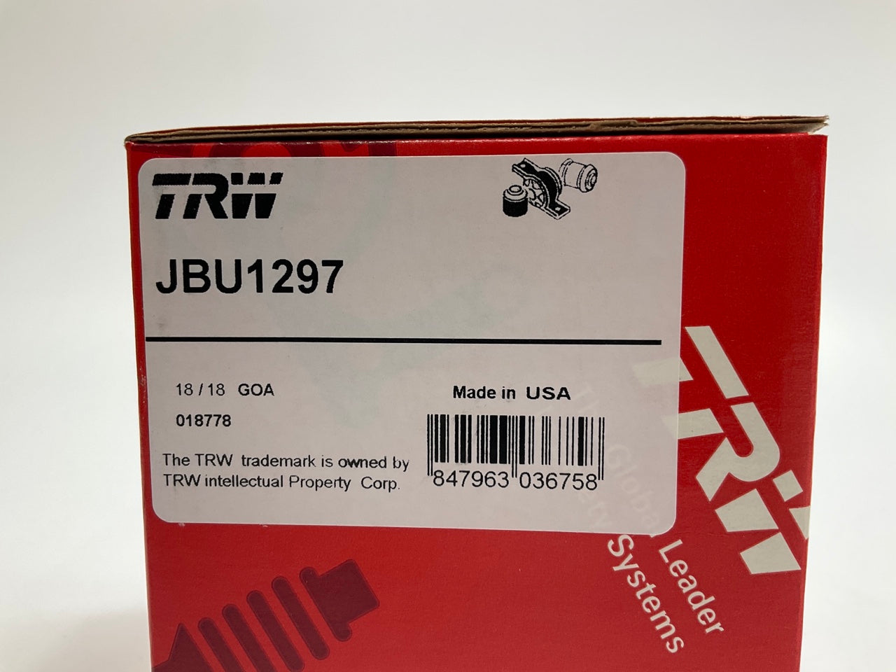TRW JBU1297 Rear Sway Bar Bushing Kit For 07-12 Nissan Altima 3.5L V6 ONLY
