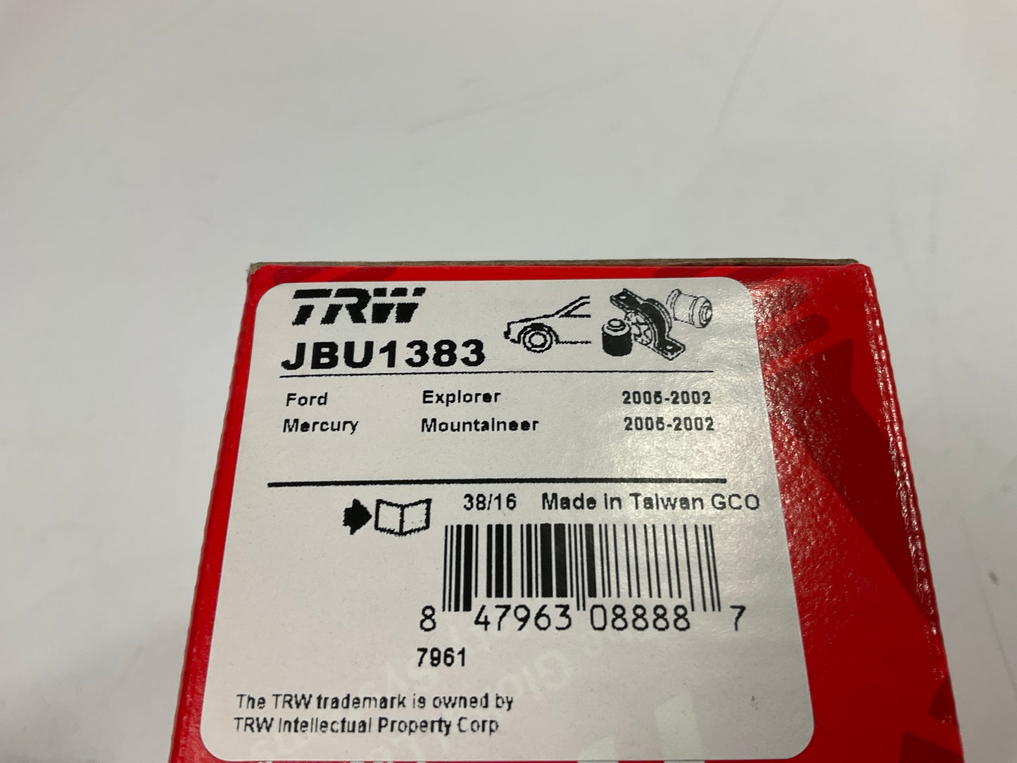TRW JBU1383 Front Lower Forward Suspension Control Arm Bushing