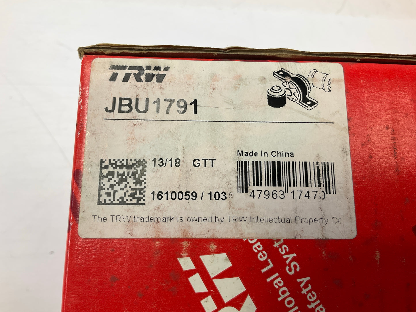 (2) TRW JBU1791 Front Lower Suspension Control Arm Bushing For 2004-2012 Malibu