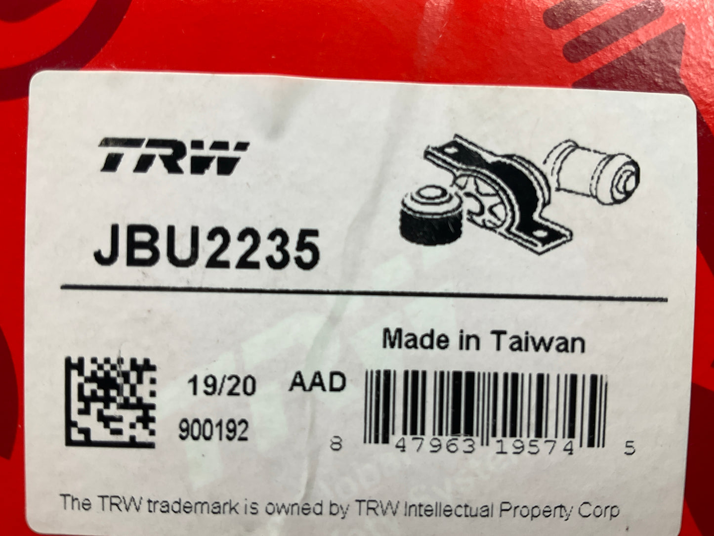 TRW JBU2235 Rear Stabilizer Sway Bar Bushing Kit - 2010-2016 Cadillac SRX