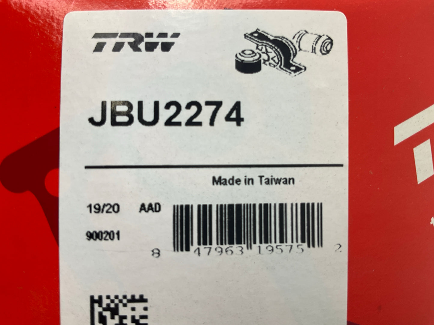 TRW JBU2274 Front Sway Bar Bushings For 2009-2014 Acura TL