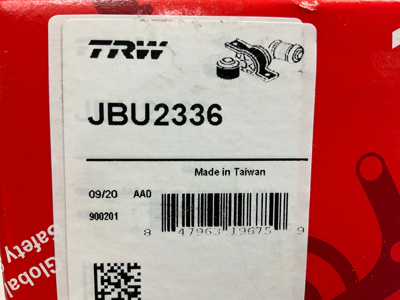 TRW JBU2336 Front Stabilizer Sway Bar Bushing Kit For 2011-2014 Mazda 2