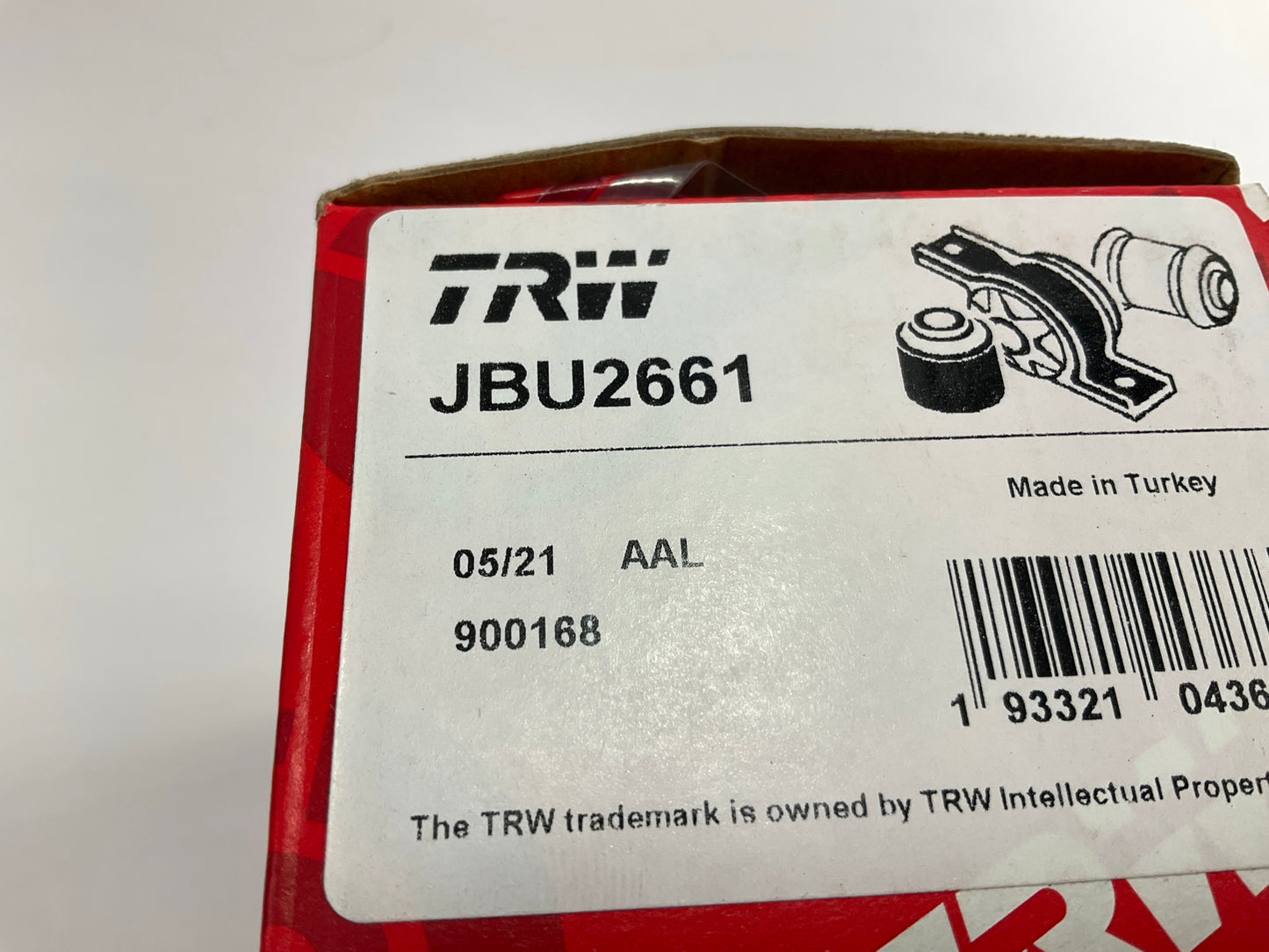 (2) TRW JBU2661 Rear Upper Outer Control Arm Bushings For 2013-2023 Mazda CX-5