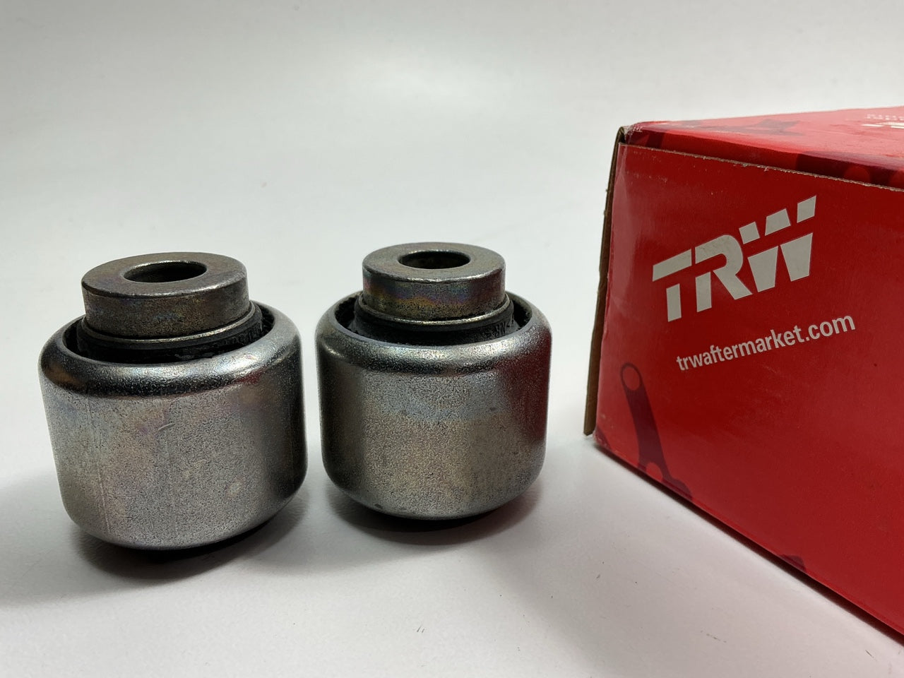 (2) TRW JBU625 Suspension Control Arm Bushing, Rear Lower Rearward Outer