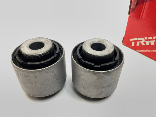 (2) TRW JBU633 Rear Upper Control Arm Inner Bushing