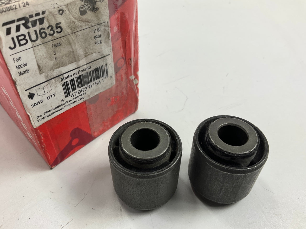 (2) TRW JBU635 Rear Suspension Control Arm Bushing