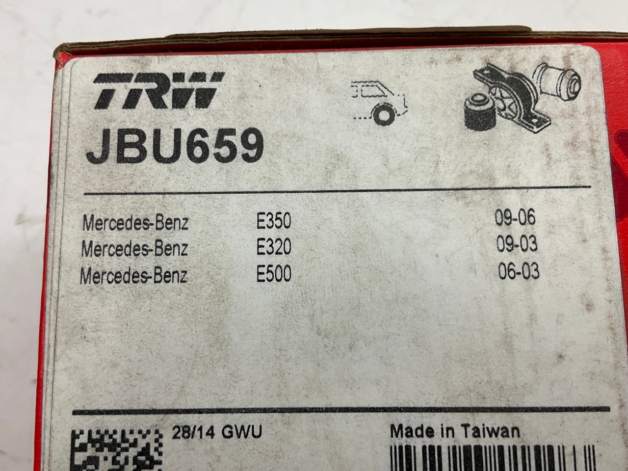 (2) TRW JBU659 Suspension Control Arm Bushing