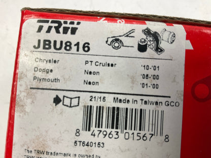 (2) TRW JBU816 Suspension Control Arm Bushings, Front Lower Forward