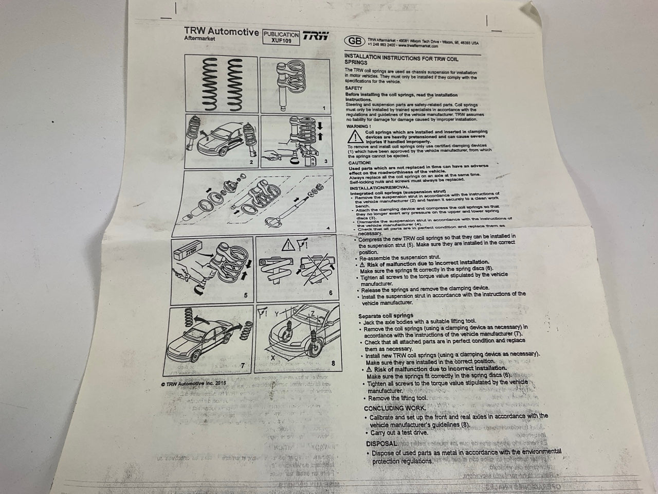 TRW JCS146T Front Coil Springs For 1998-2001 Kia Sephia, 2000-04 Spectra