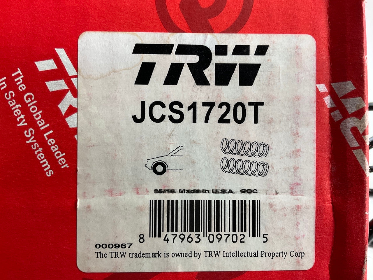 TRW JCS1720T Front Coil Springs Set