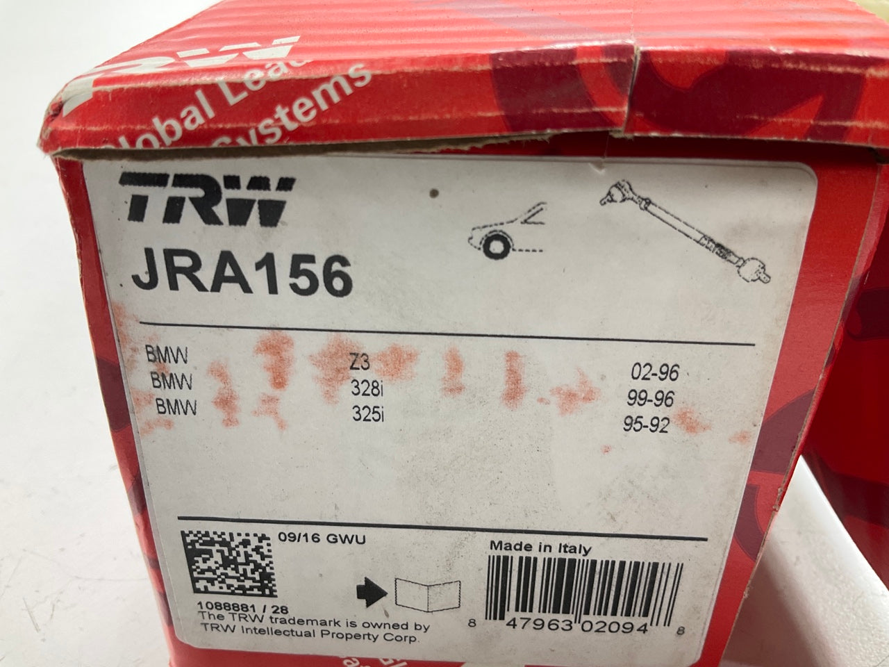 TRW JRA156 Right Inner & Outer Steering Tie Rod Ends - BMW E36