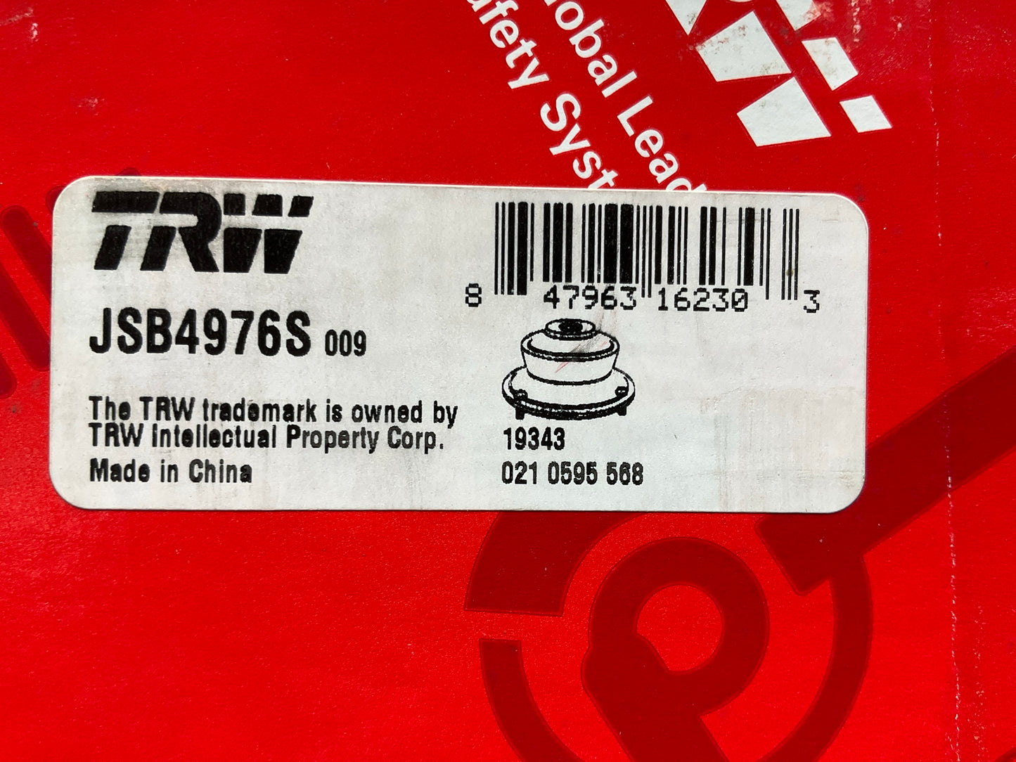 (2) TRW JSB4976S Rear Shock Mount For 2002-2005 Ford Explorer