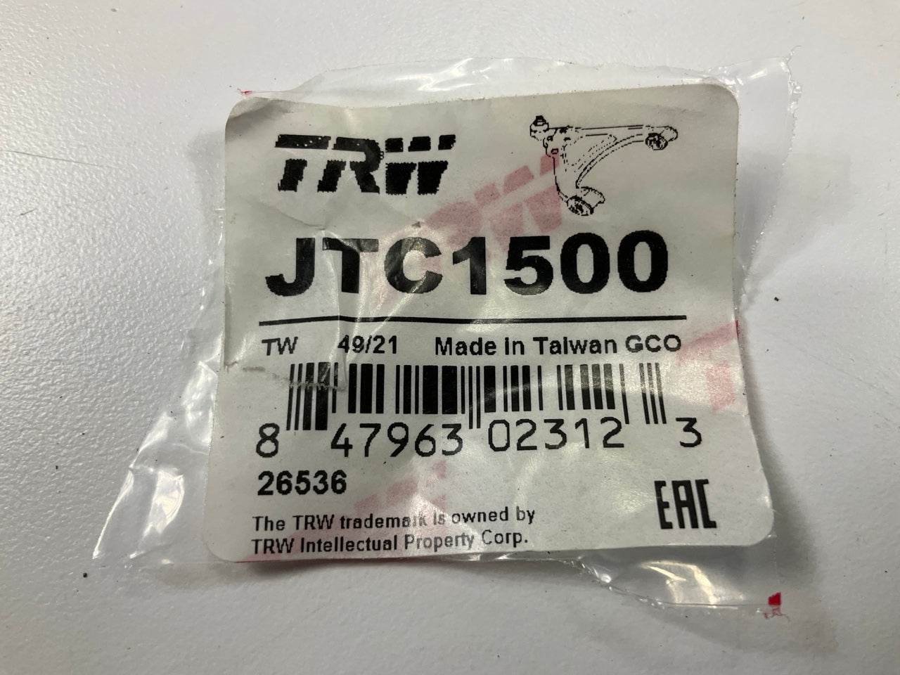 TRW JTC1500 Front Right Lower Suspension Control Arm And Ball Joint Assembly