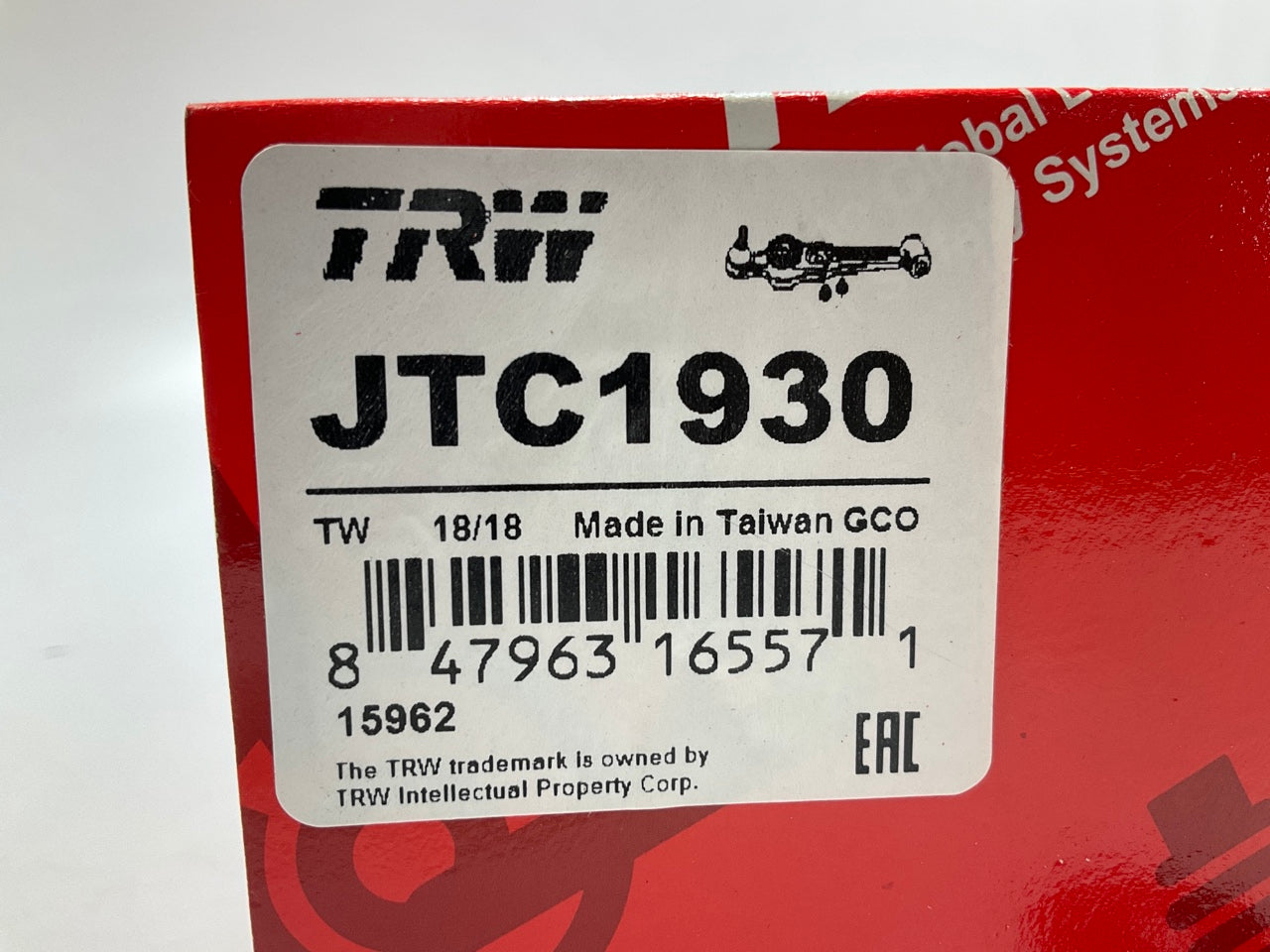 (2) TRW JTC1930 Rear Lower Rearward Lateral Arm For 1998-2002 Honda Accord