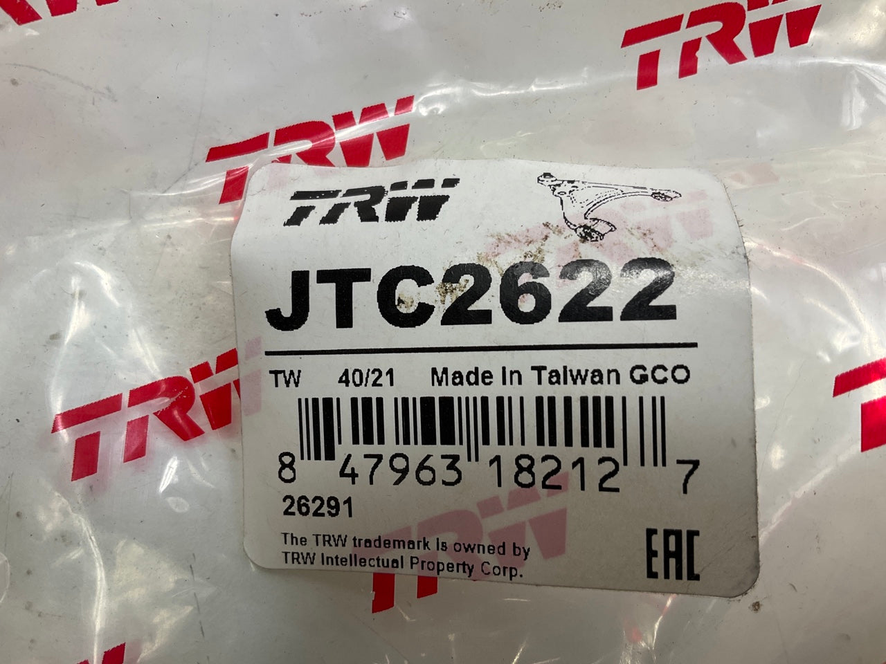 TRW JTC2622 Front Left Upper Control Arm For 2009-2024 Dodge Ram 1500 Pickup