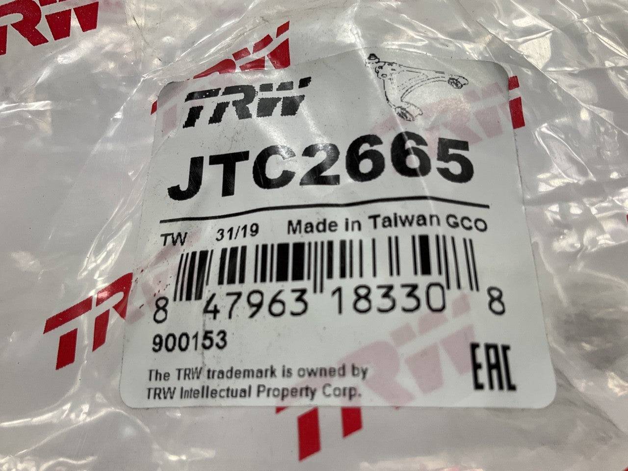 TRW JTC2665 Front Left Lower Control Arm & Ball Joint For 09-10 Jeep Commander