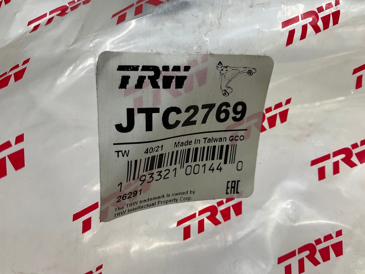 TRW JTC2769 Front Left Lower Suspension Control Arm And Ball Joint Assembly