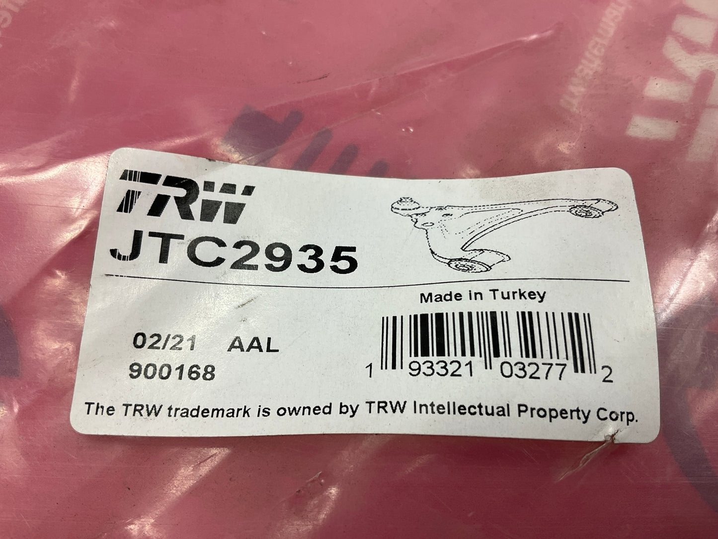 TRW JTC2935 Front Left Lower Control Arm For 2004-2008 Suzuki Forenza