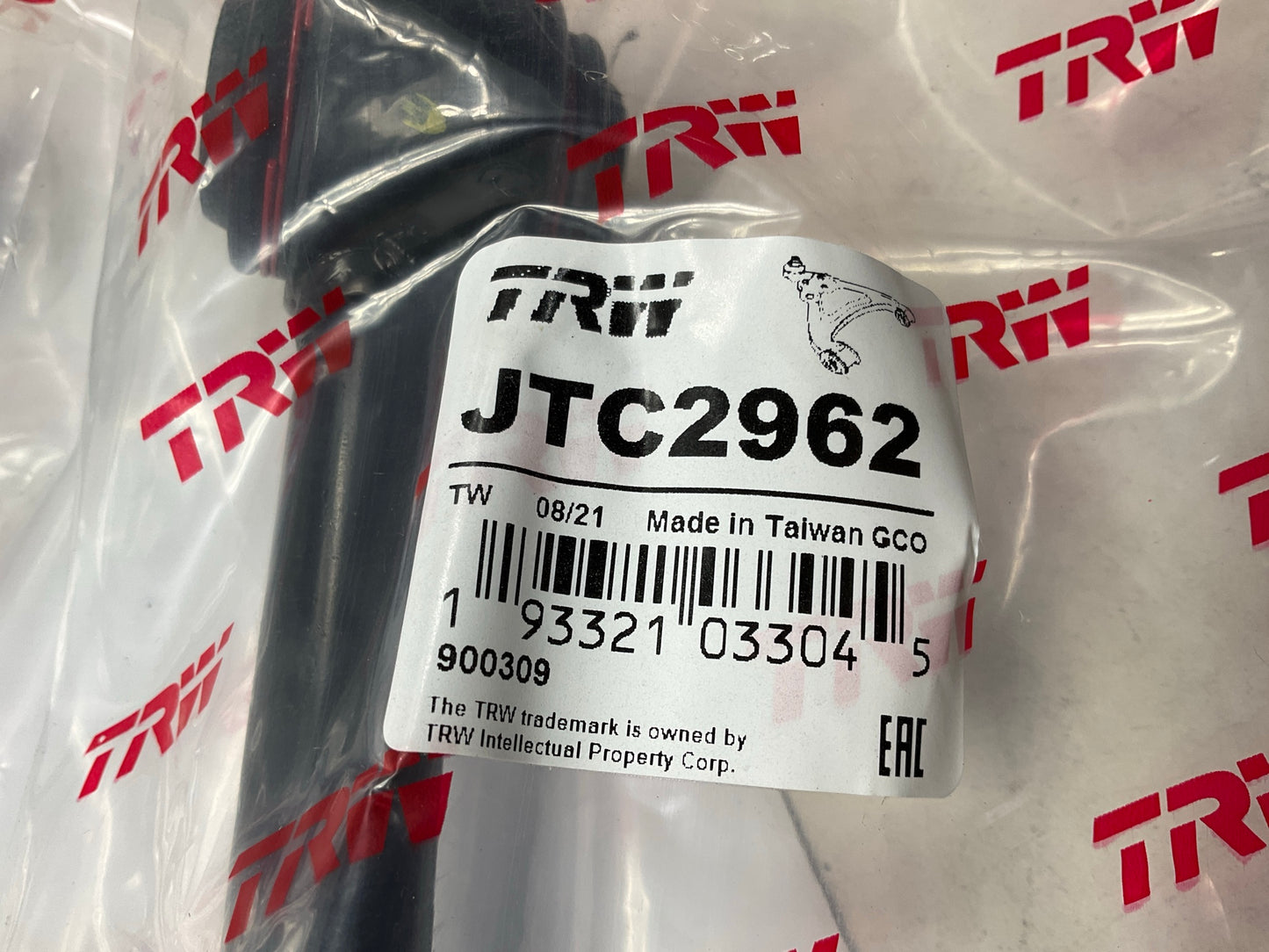 (2) TRW JTC2962 Rear Upper Suspension Control Arm For 2002-2003 Acura TL