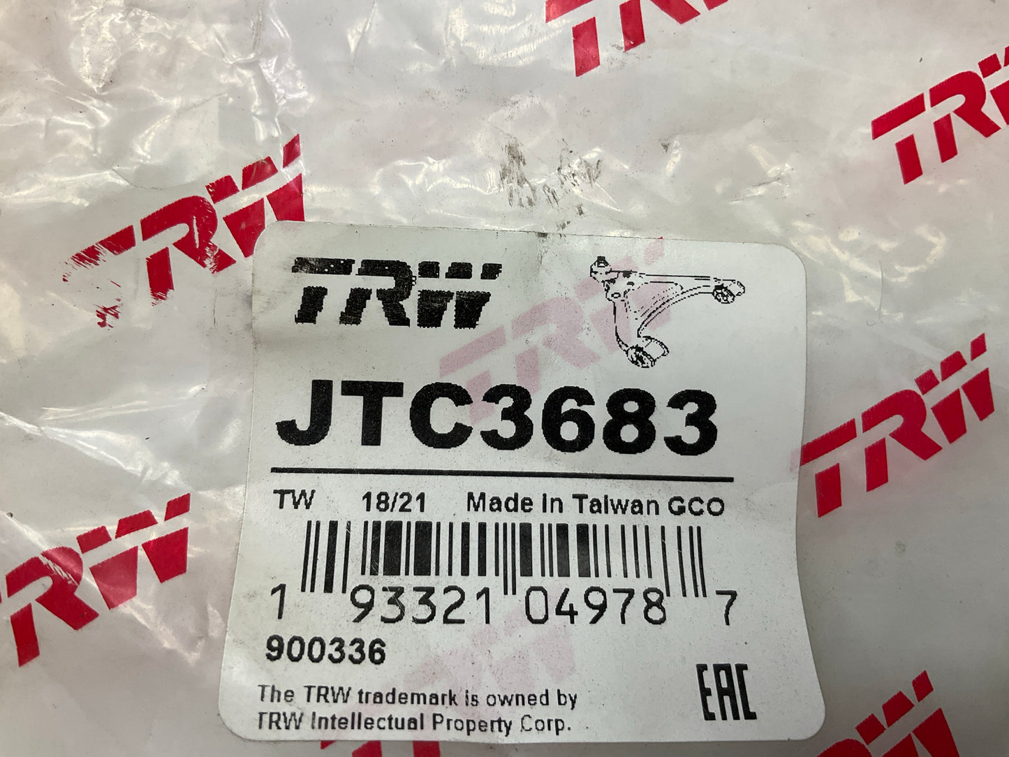 TRW JTC3683 Front Left Lower Suspension Control Arm & Ball Joint