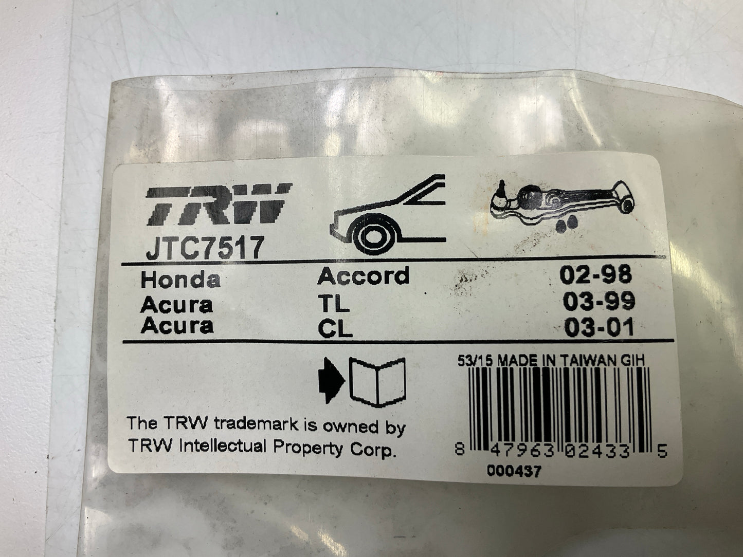 TRW JTC7517 Suspension Control Arm, Front Right Lower