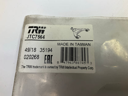(2) TRW JTC7564 Suspension Control Arm And Ball Joint, Front Lower Forward