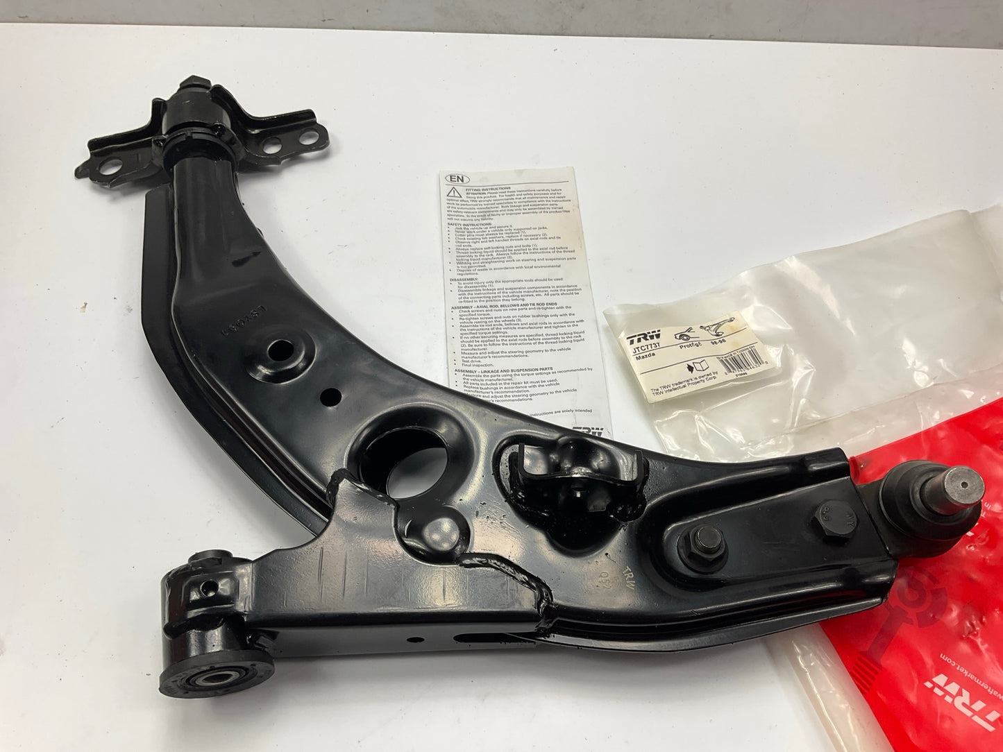 TRW JTC7737 Front Left Lower Suspension Control Arm And Ball Joint Assembly