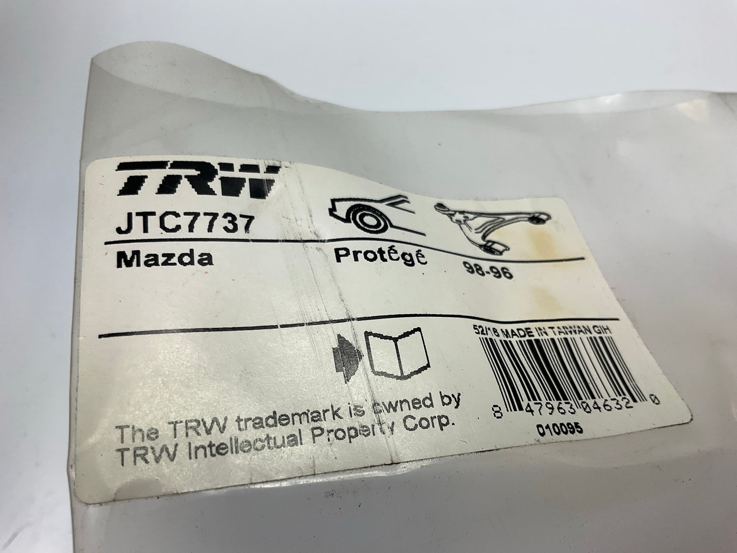 TRW JTC7737 Front Left Lower Suspension Control Arm And Ball Joint Assembly