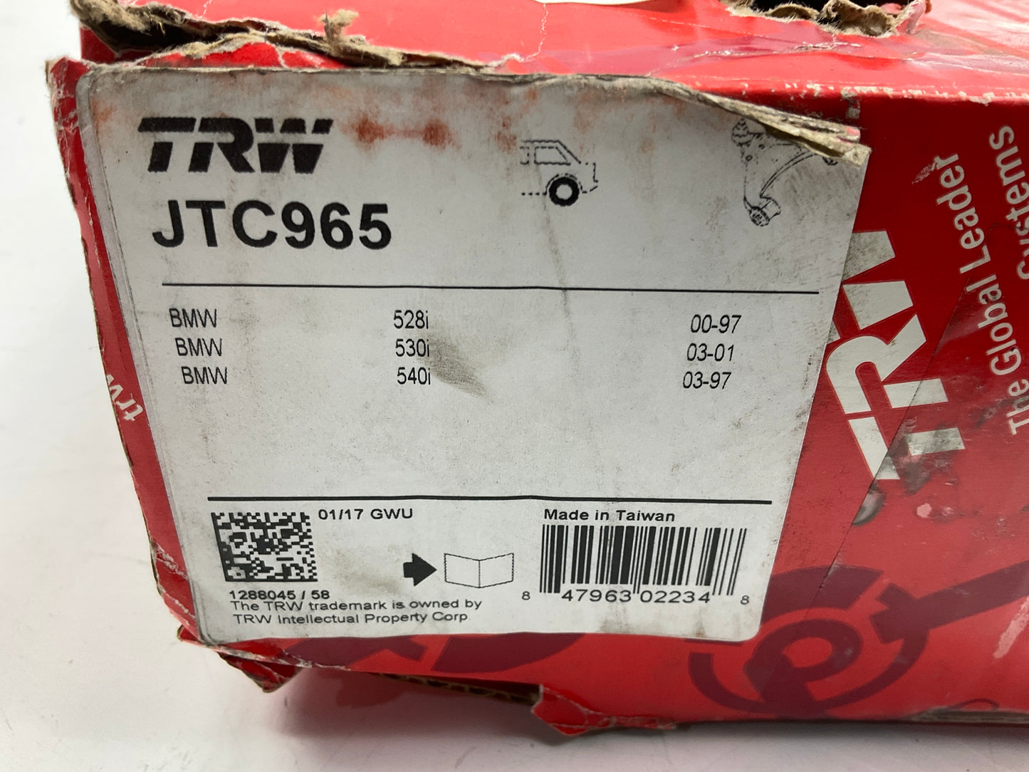 TRW JTC965 Rear Right Upper Control Arm & Ball Joint For 2001-2003 BMW 525i