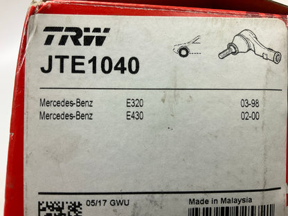 TRW JTE1040 Front Right Outer Steering Tie Rod End For 1998-2003 Mercedes E320
