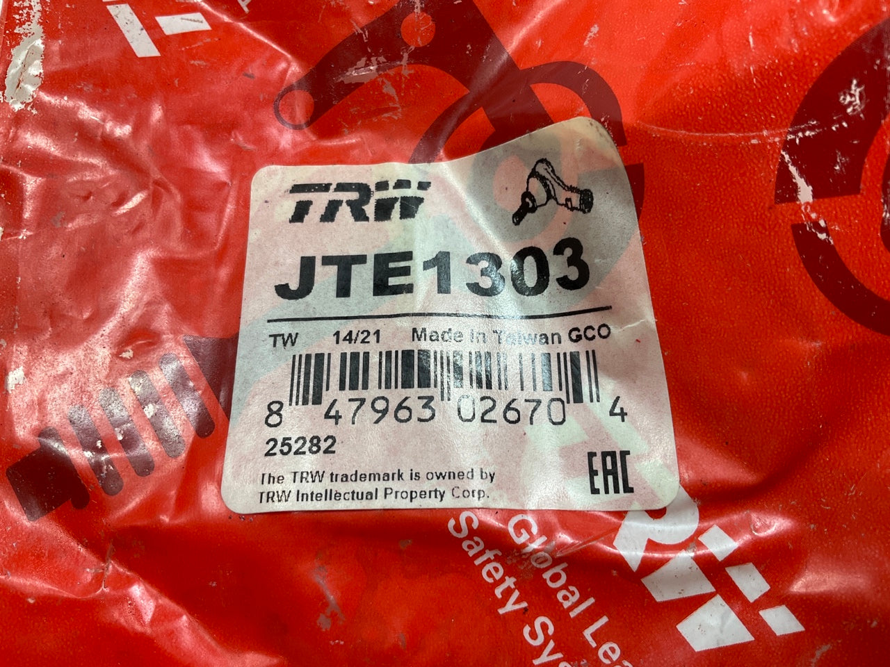 TRW JTE1303 Front Right Outer Steering Tie Rod End