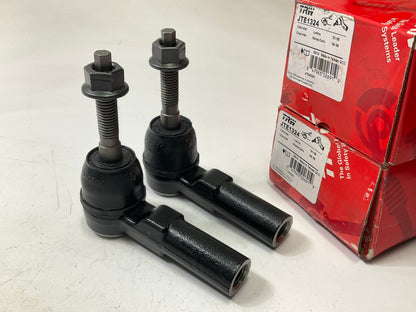 (2) TRW JTE1324-2 Front Outer Steering Tie Rod End