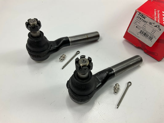 (2) TRW JTE1347 Front Outer Steering Tie Rod End For 2000-2003 GMC Sonoma 4WD