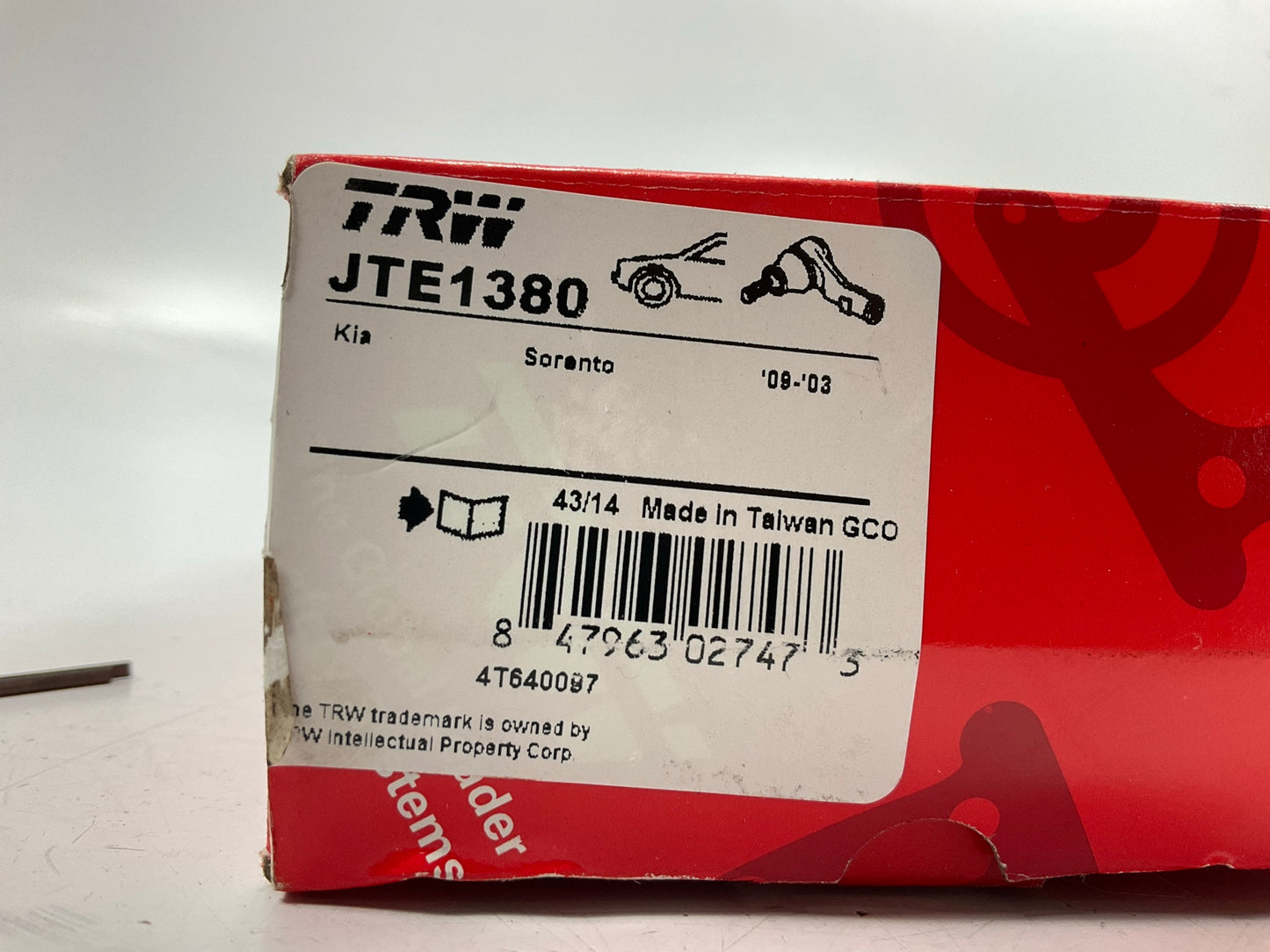 TRW JTE1380 Left / Right Outer Steering Tie Rod End