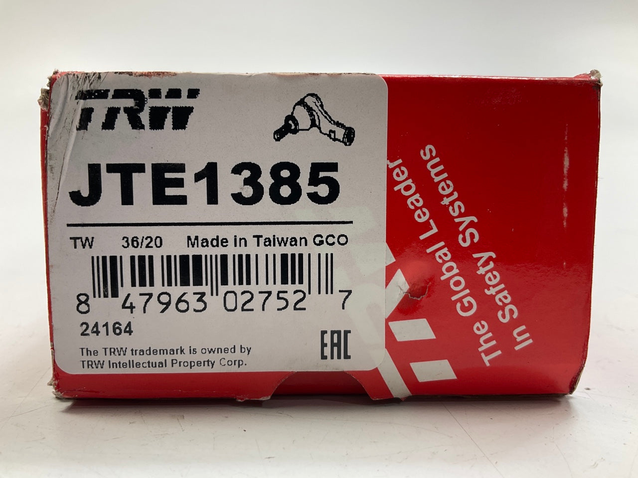 TRW JTE1385 Front Left Outer Steering Tie Rod End For 2003-2008 Toyota Corolla